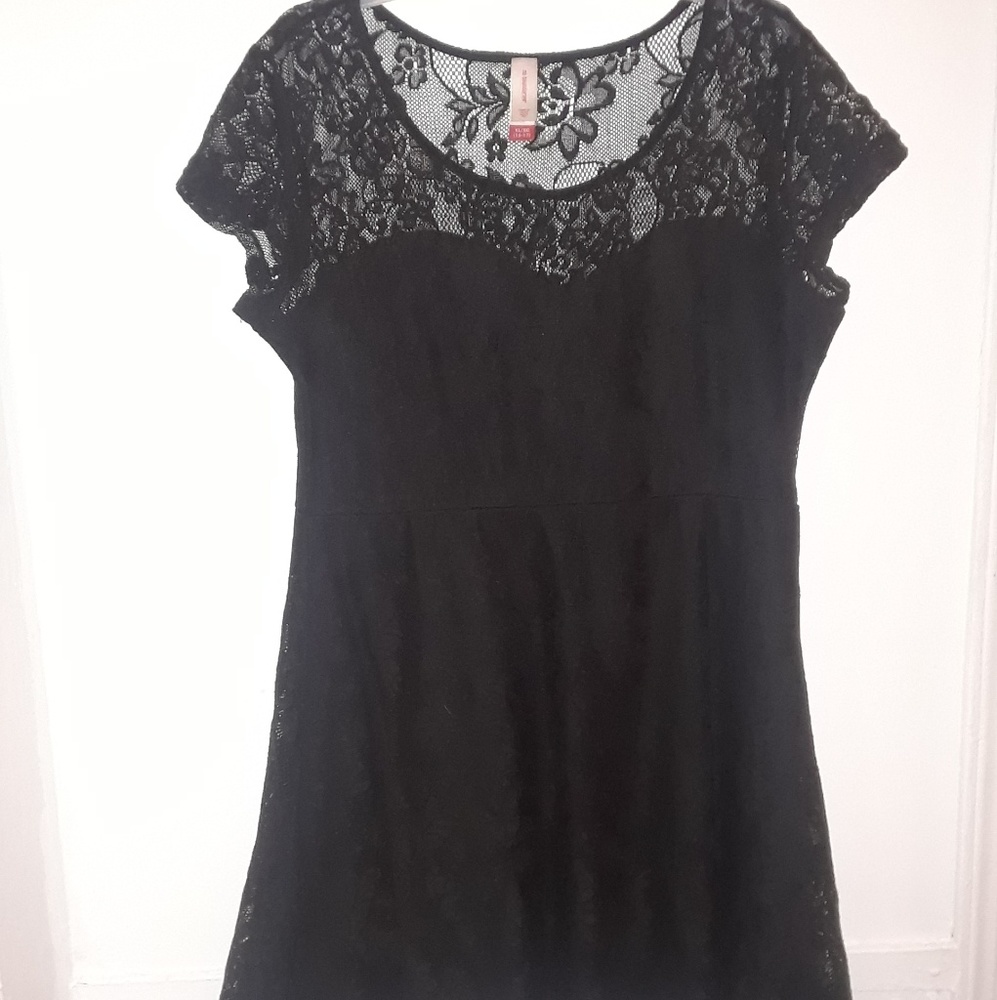 Black lace dress, lightly used